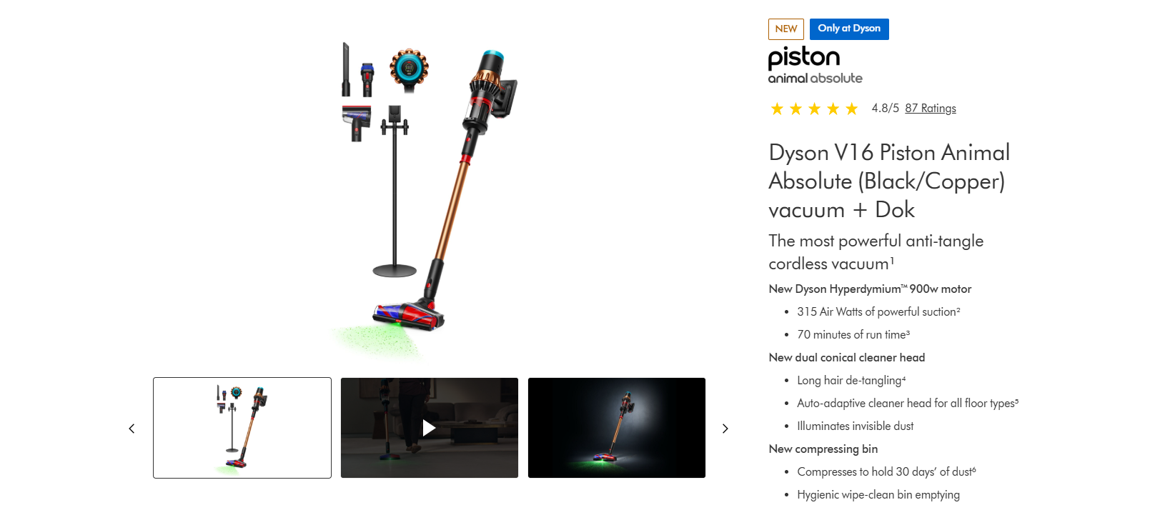 Dyson V16 Detección Absoluta