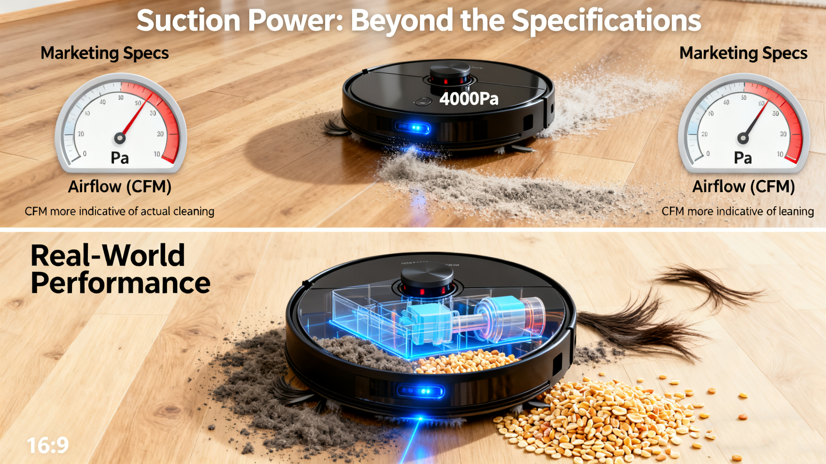 Potencia de succión: más allá de las especificaciones