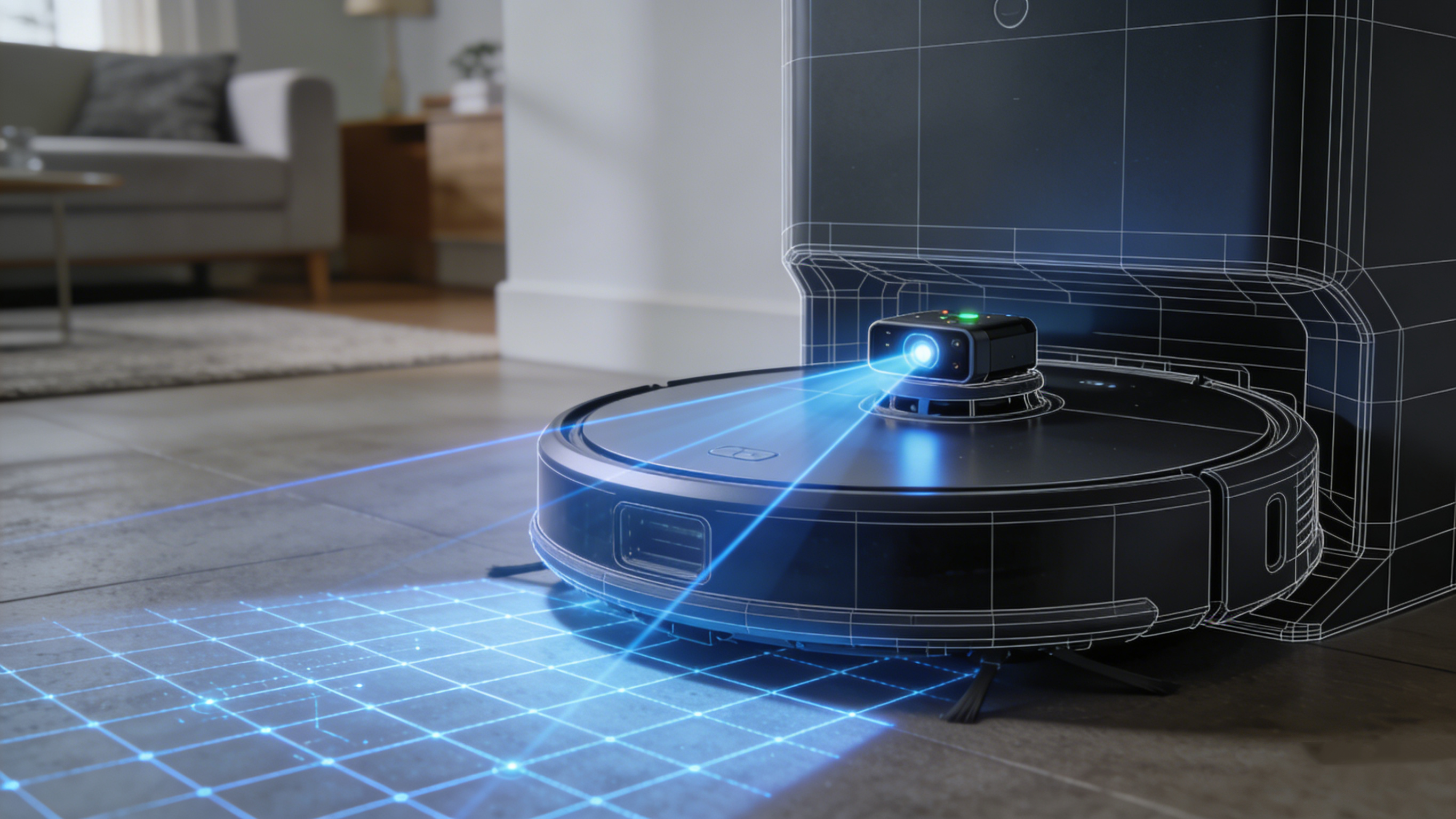 Diferencia entre navegación láser y evitación visual de obstáculos en robots de limpieza de suelos
