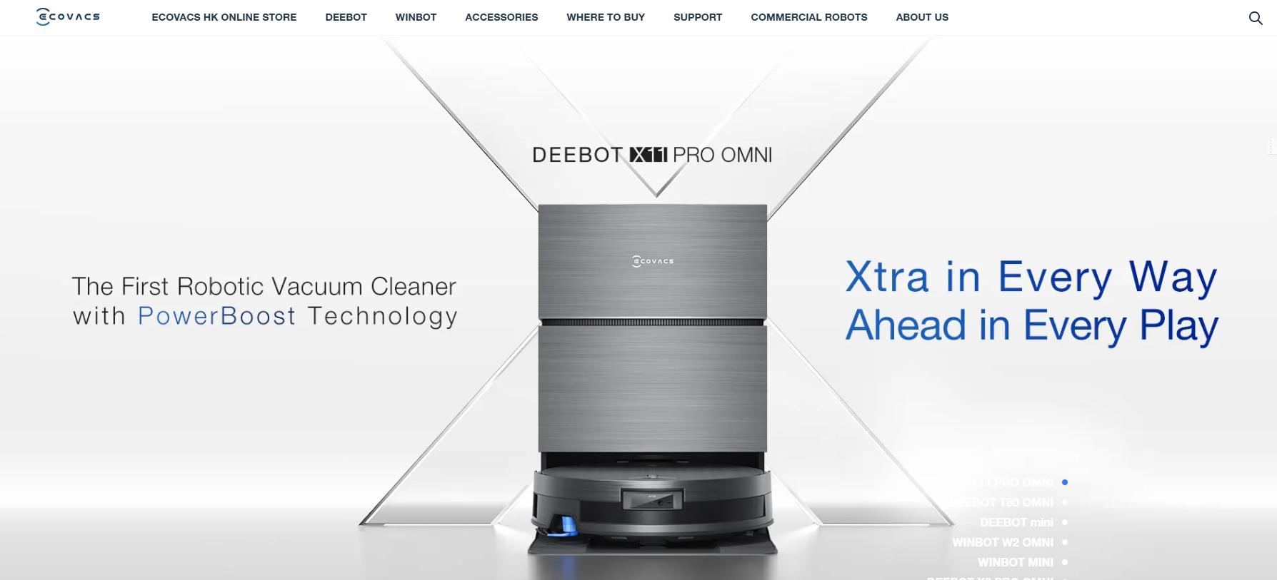 Fabricante de limpiacristales automático Ecovacs