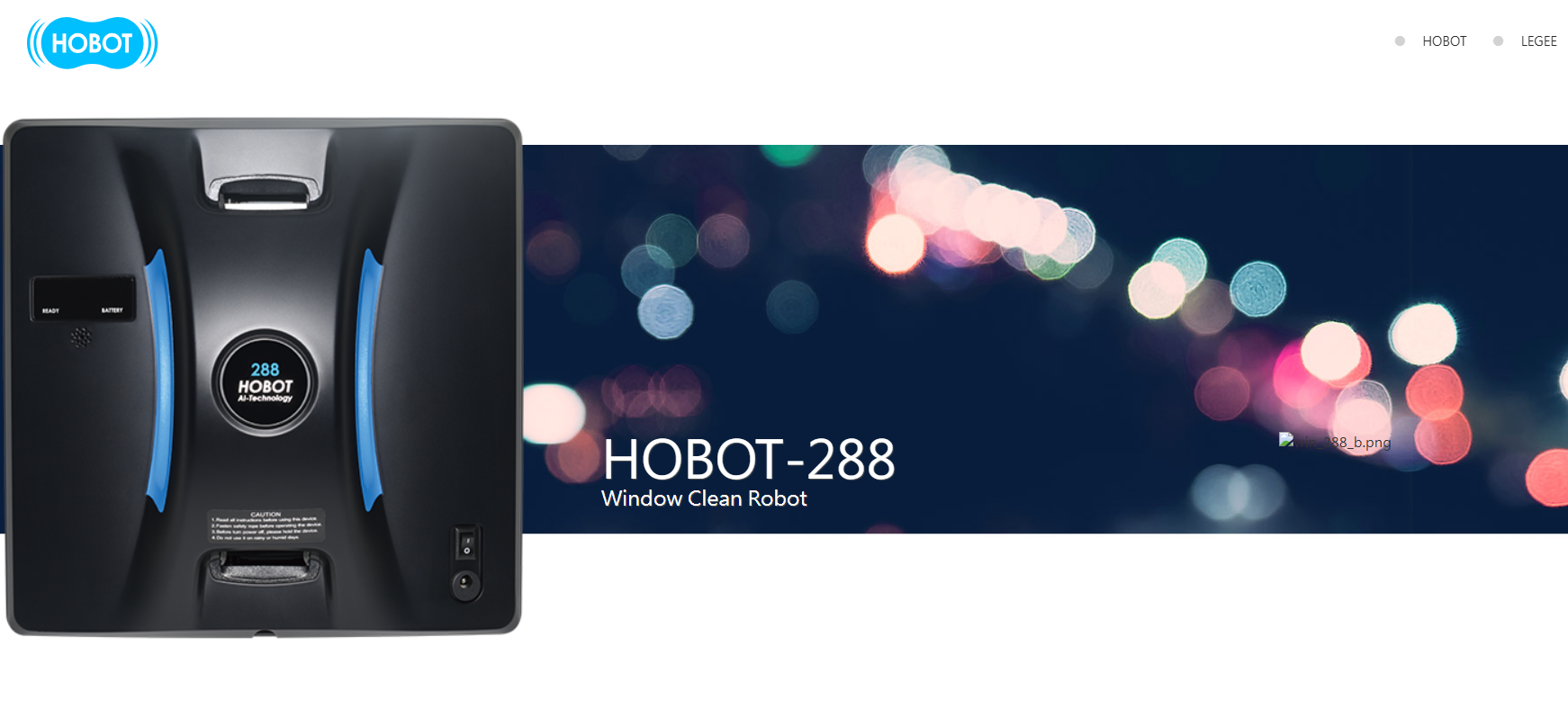 Robot de limpieza de ventanas de Hobot