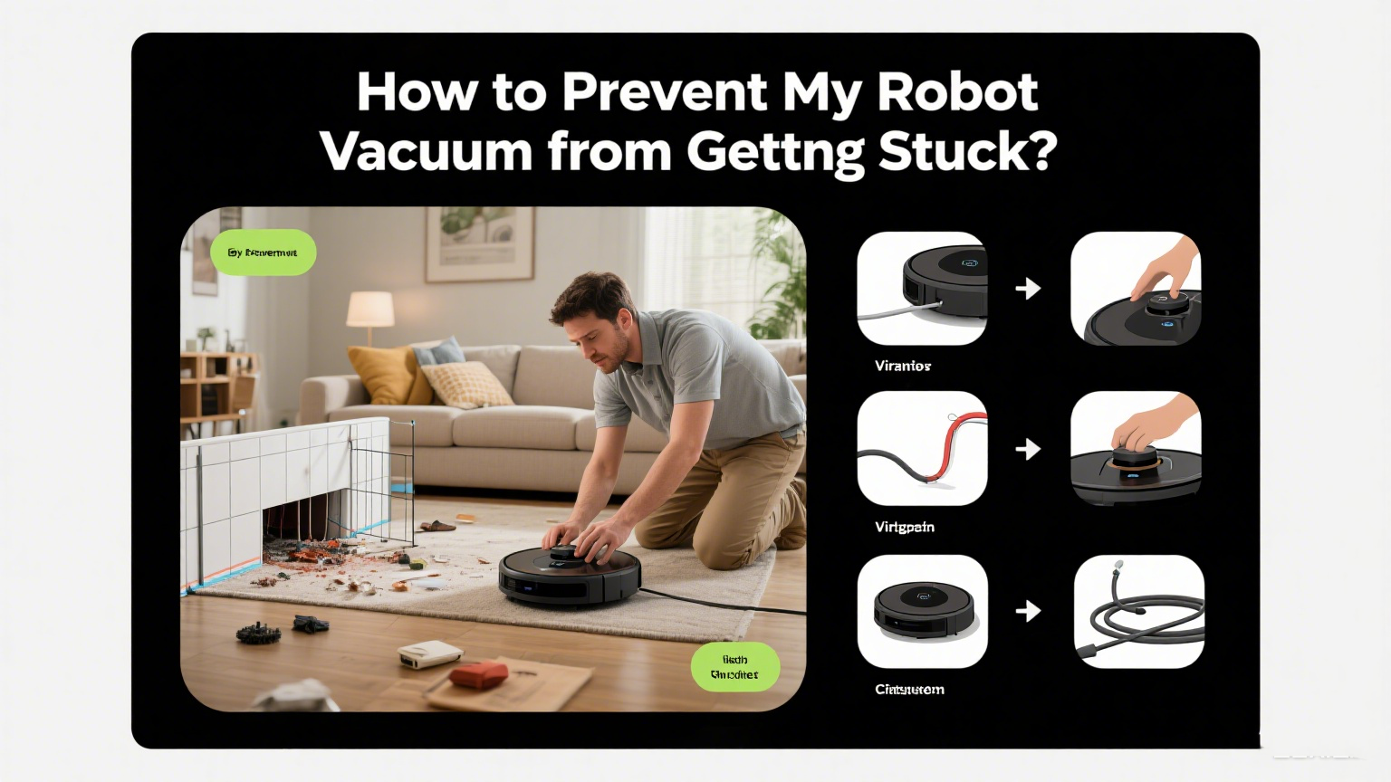 ¿Por qué mi aspiradora robot sigue atascada? ¿Cómo evitar que mi aspiradora robot se atasque?