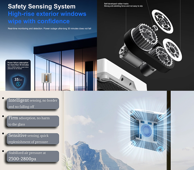 Robot automático de limpieza de ventanas