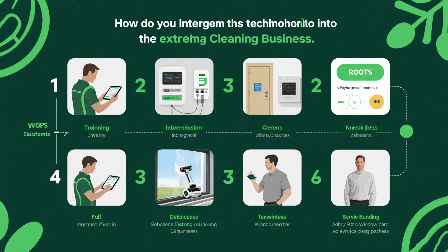 ¿Cómo se integran esta tecnología en un negocio de limpieza existente?