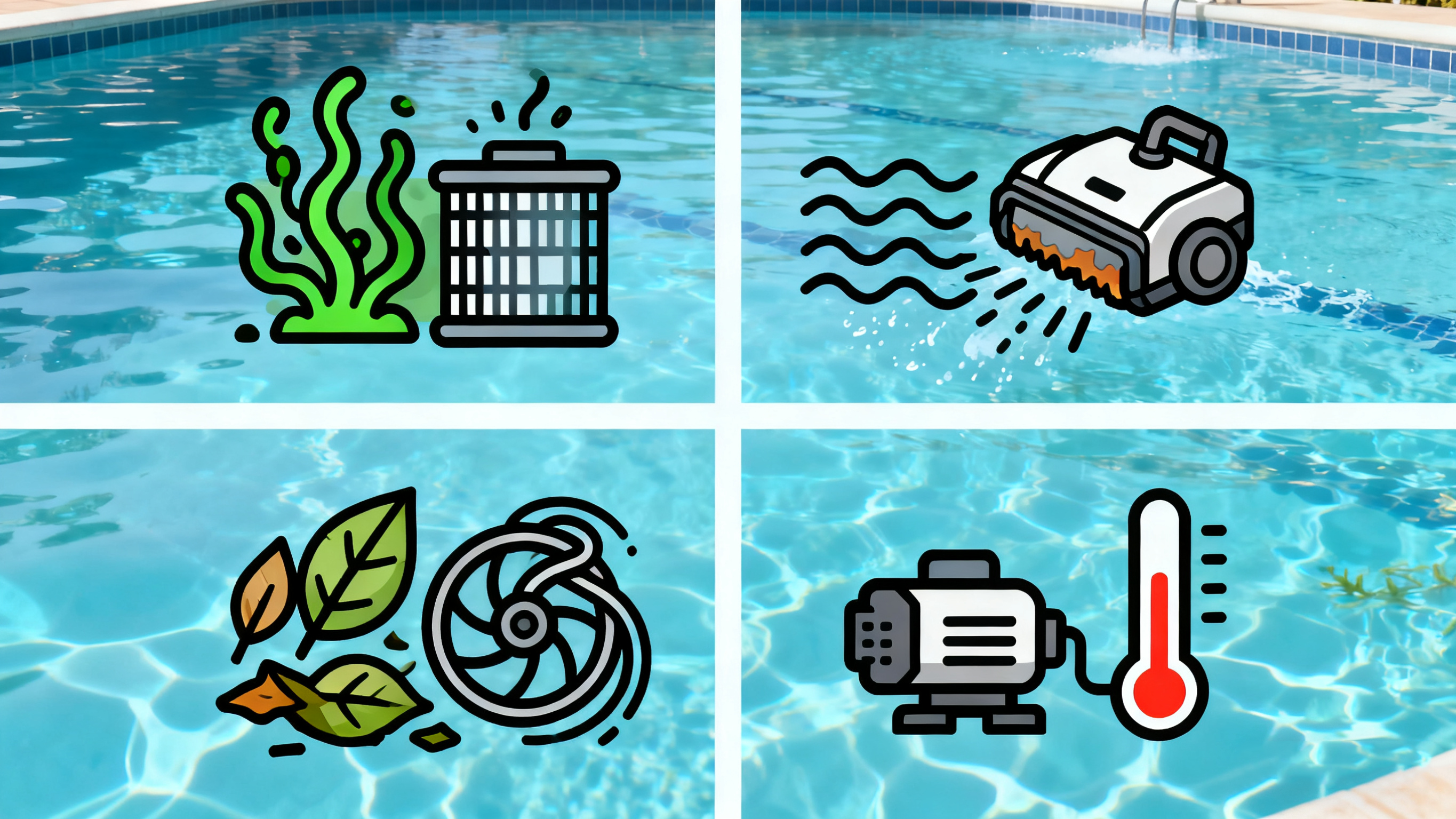 ¿Cómo el propio entorno de la piscina acorta la vida de un robot?