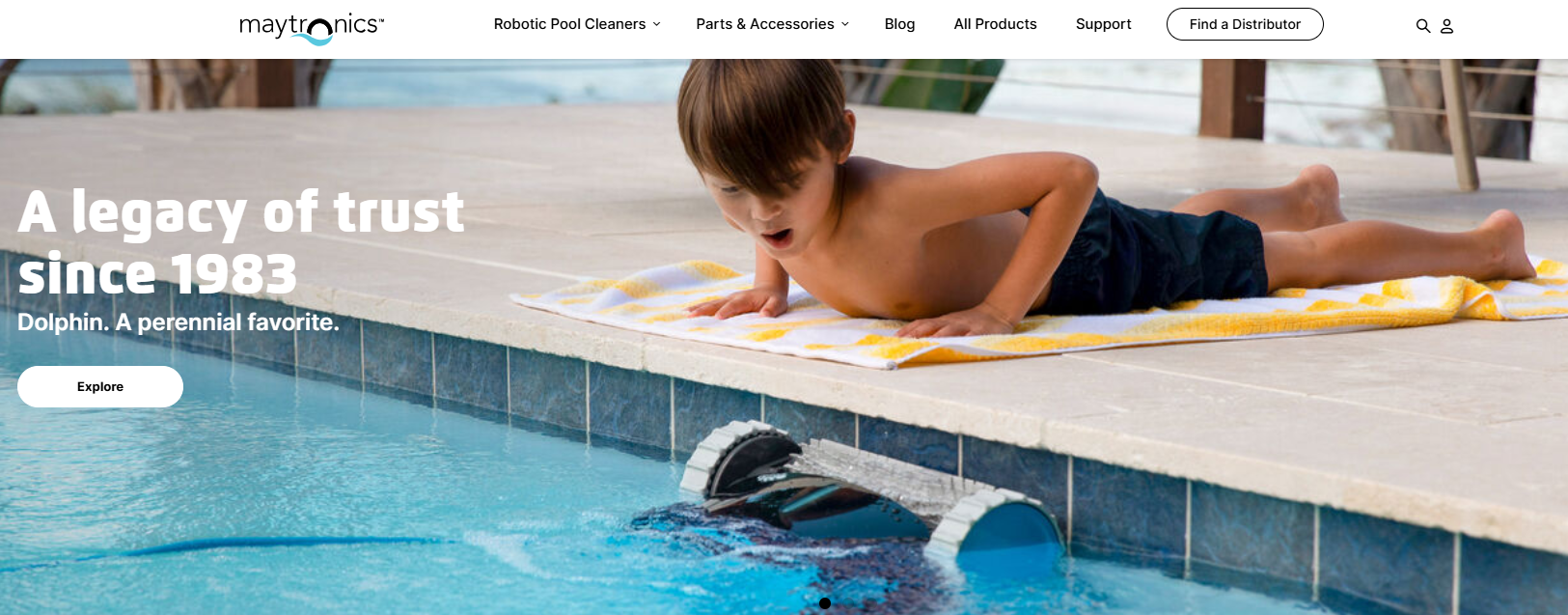 Limpiador de piscinas robóticas del delfín
