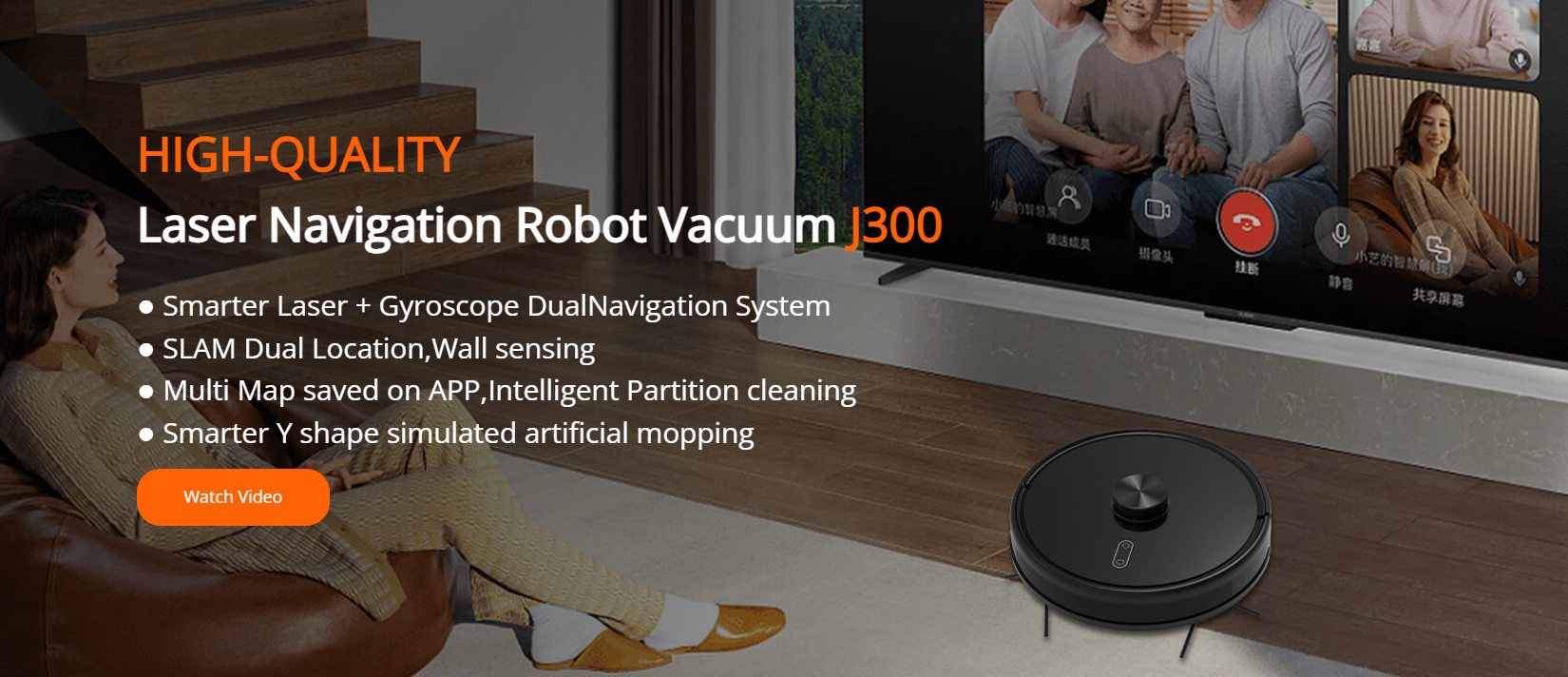 Robot aspirador l&aacute;ser Lincinco J300