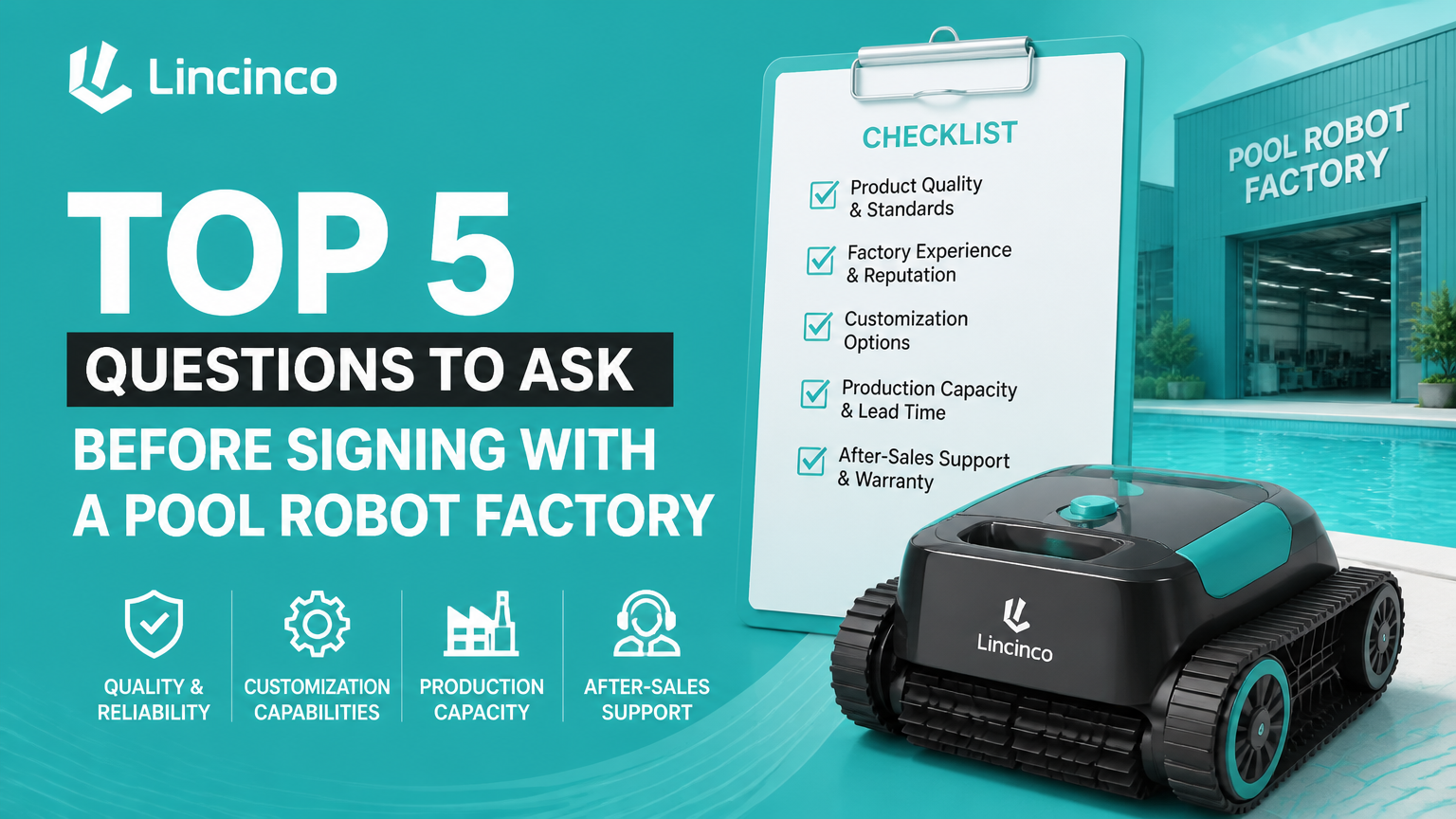 Las 5 preguntas principales que debe hacerse antes de firmar con una fábrica de robots para piscinas